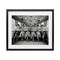 Stupell Industries Newsprint Ladies on Train Framed Print Under Glass, design by A Barefoot Stylist